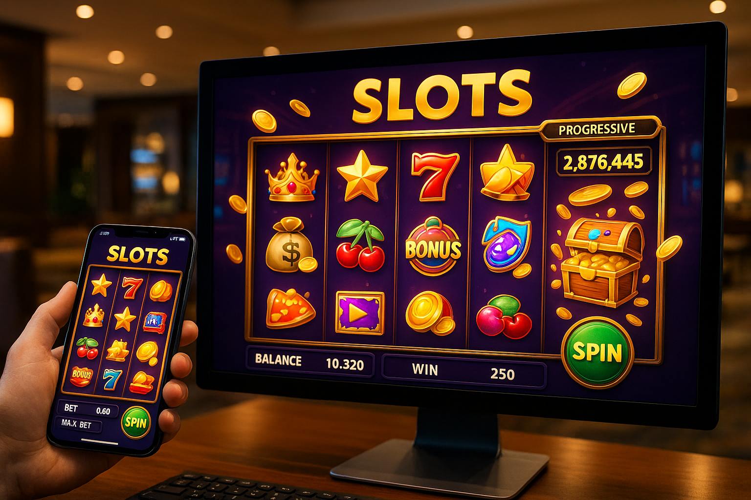 Jogos de Slot no Casino Online RAINHAJOGO